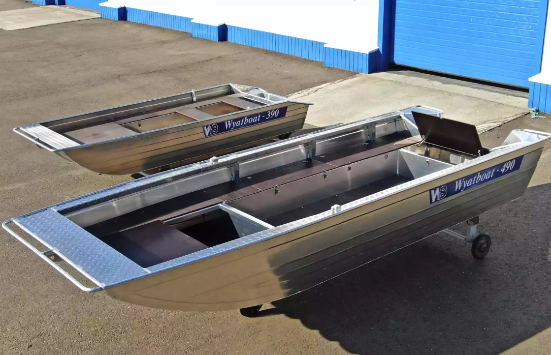 Алюминиевая лодка Wyatboat-490 Jonboat в Пскове