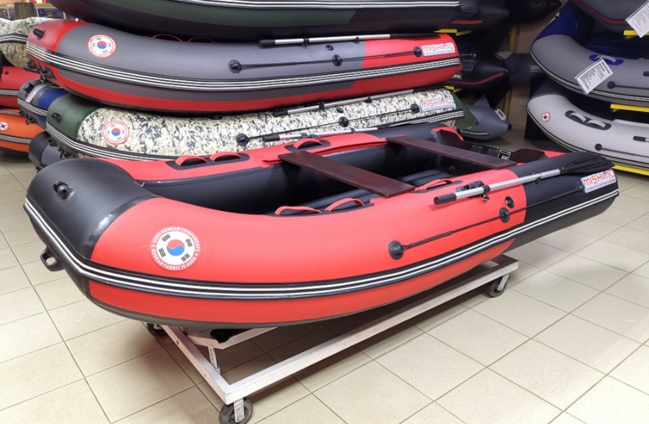 КОМПЛЕКТ Лодка MISHIMO PRO 350 + ЛОДОЧНЫЙ МОТОР MARLIN MP 9.9 (20) AMHS PRO в Пскове