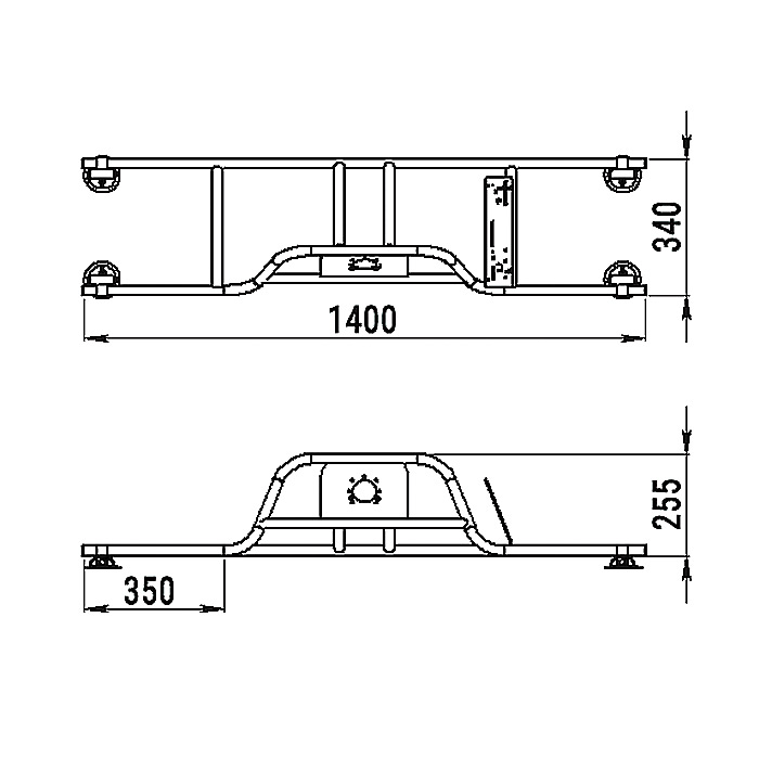 Стойка рулевая с бортовым креплением малая в Пскове