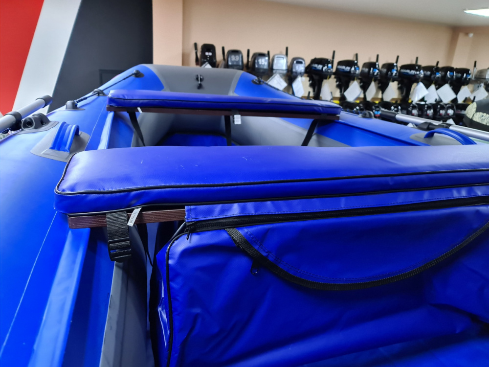 КОМПЛЕКТ МЯГКИХ НАКЛАДОК С СУМКОЙ ДЛЯ ЛОДОК 90Х20 СИНИЙ в Пскове