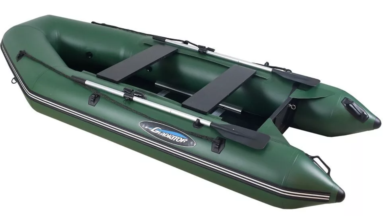 МОТОРНО-ГРЕБНАЯ ЛОДКА ПВХ GLADIATOR A 320 ТК С ФАНЕРНЫМ ПОЛОМ в Пскове