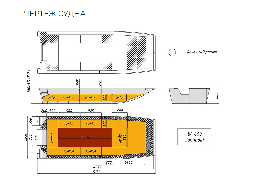 Алюминиевая лодка Wyatboat-490 Jonboat в Пскове