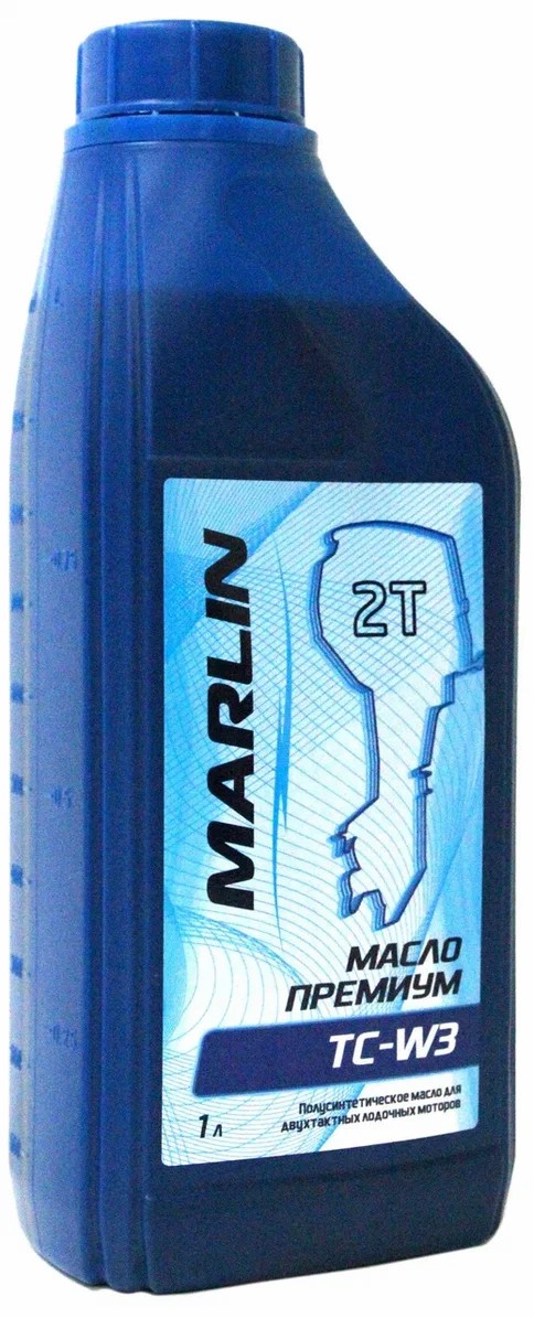МАСЛО ПОЛУСИНТЕТИЧЕСКОЕ MARLIN ПРЕМИУМ 2Т, TC-W3, 1 ЛИТР в Пскове