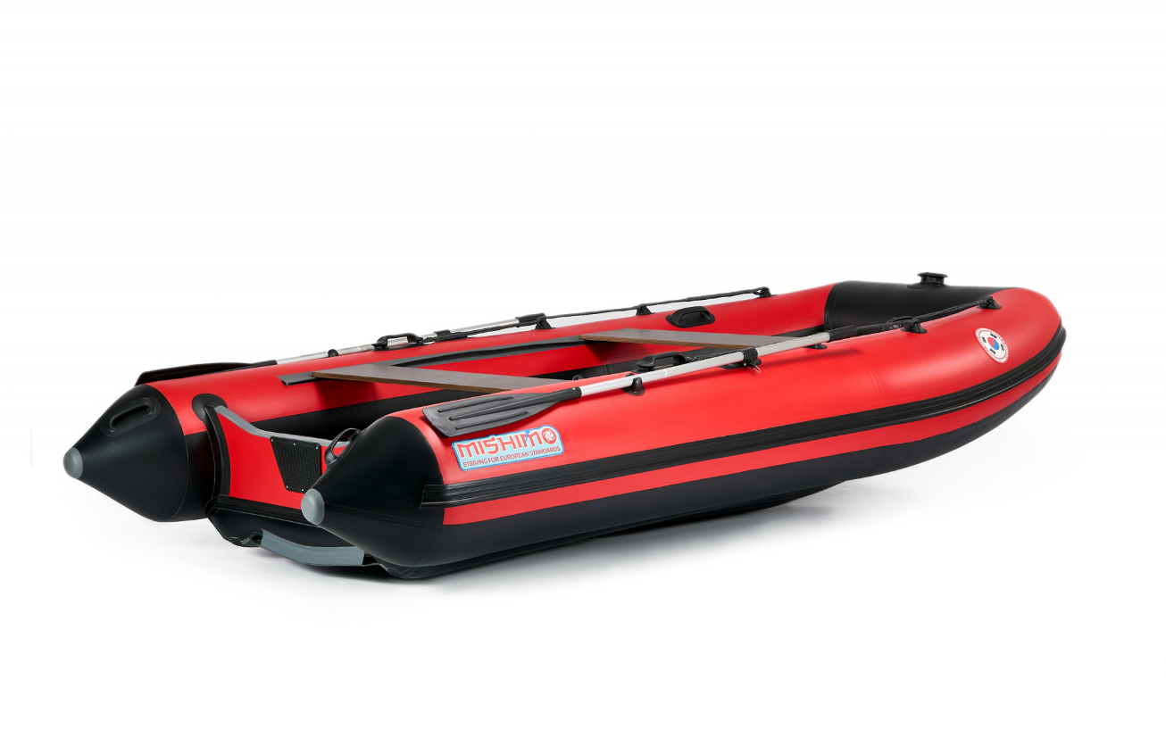 КОМПЛЕКТ ЛОДКА MISHIMO RAPID 380 + ЛОДОЧНЫЙ МОТОР MARLIN MP 9.9 (20) AMHS PROLINE FORCE в Пскове