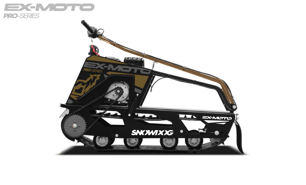 Мотобуксировщик EX-MOTO SNOWDOG S380 8л.с. в Пскове