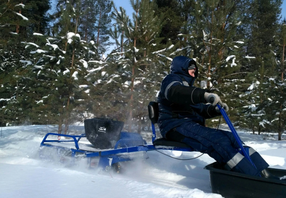 Мотобуксировщик толкач Альбатрос-XL8 с модулем. Без фары, тележки в Пскове