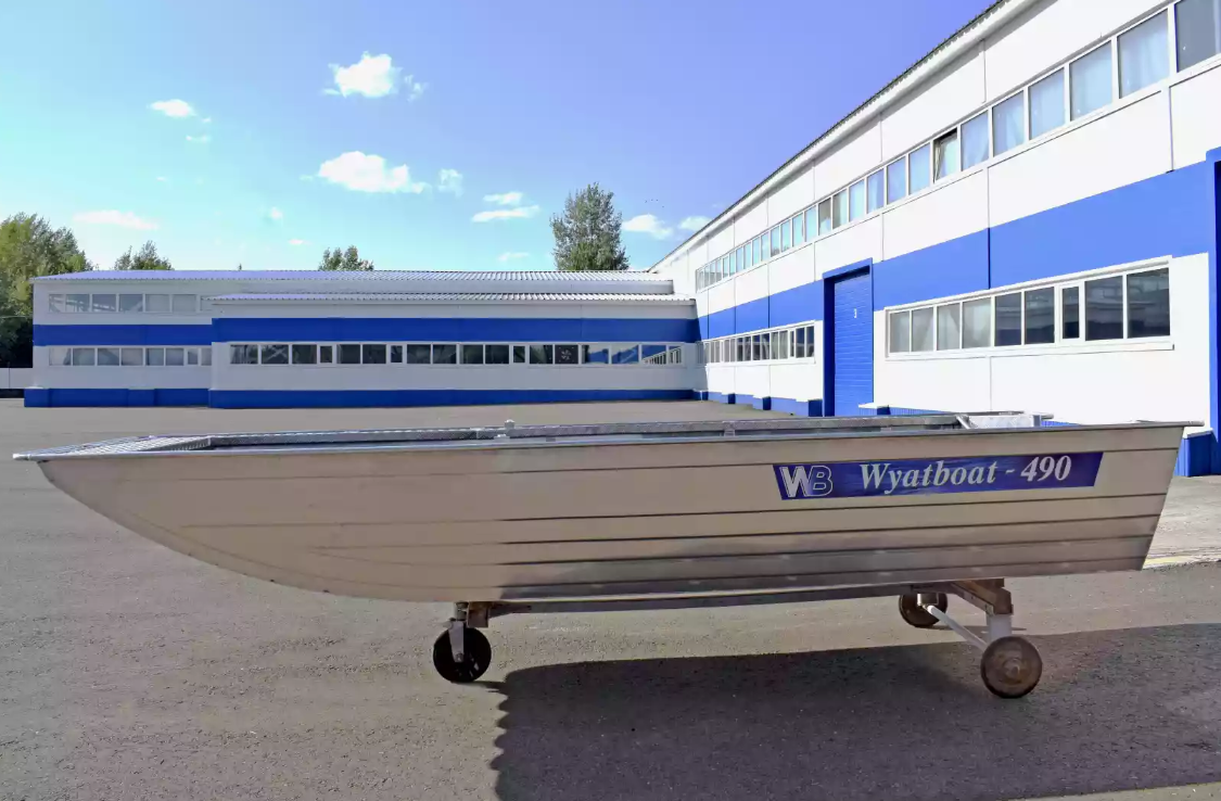 Алюминиевая лодка Wyatboat-490 Jonboat в Пскове