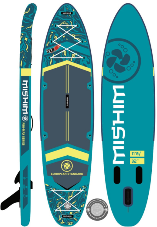SUP (САП) Доска MISHIMO PRO-MAX Light Teal 11’ (335см) в Пскове