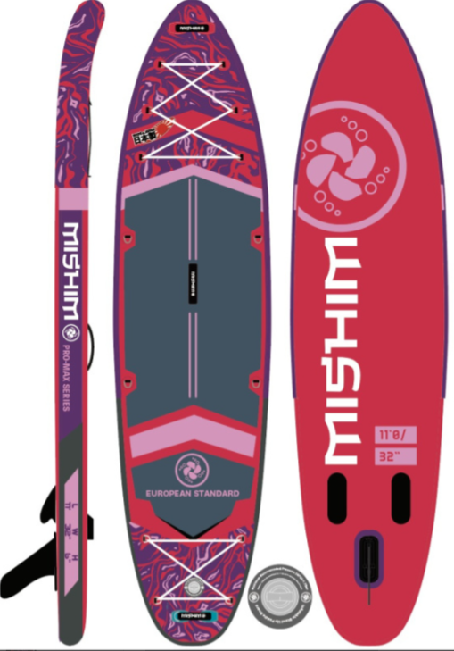 SUP (САП) Доска MISHIMO PRO-MAX Viva Magenta 10.8’ (330см) в Пскове