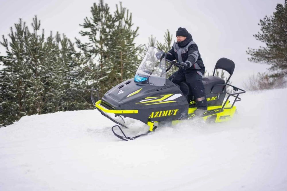 Миниснегоход Бурлак Азимут 24 л.с. , эл.запуск, реверс, тормоз гидравл, капот черный в Пскове