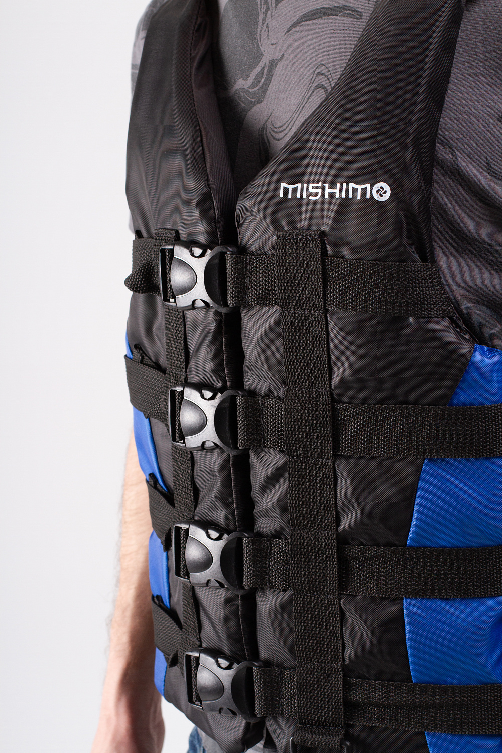 Жилет спасательный MISHIMO PRO Премиум качества Черно-синий в Пскове